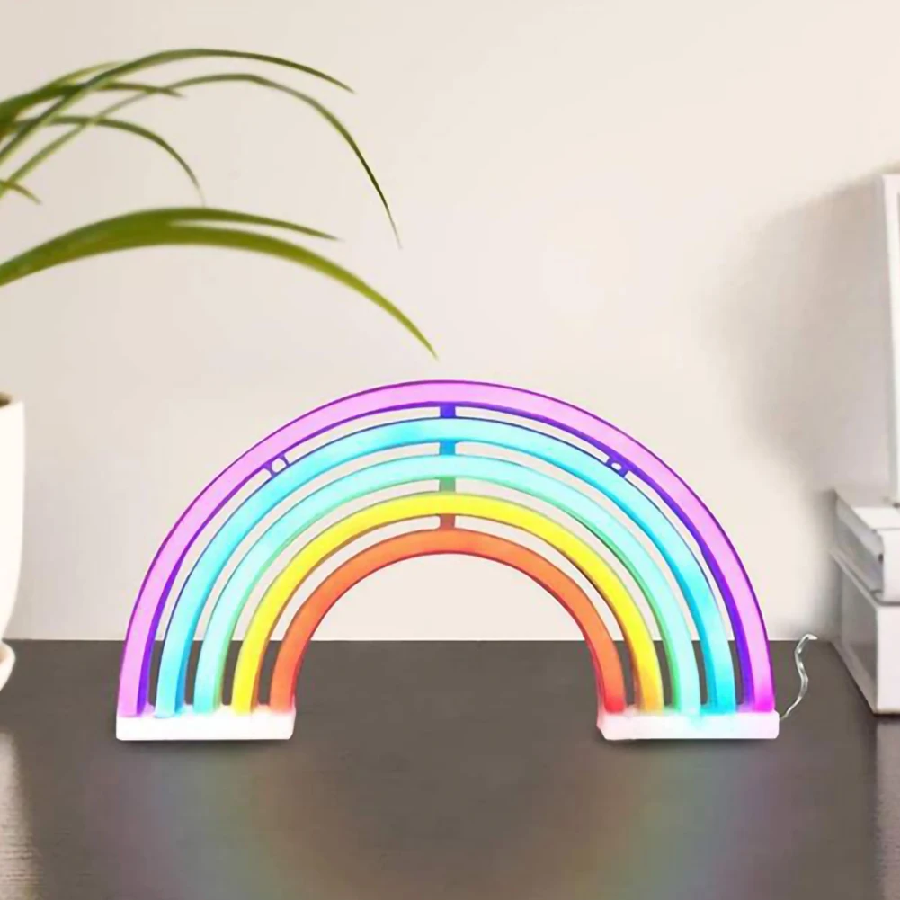 Nattlampe med Regnbue Design