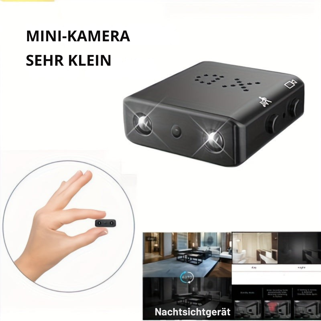 Ultra-kompakt Full HD Mini Kamera - Nattesyn & Bevægelsesdetektion