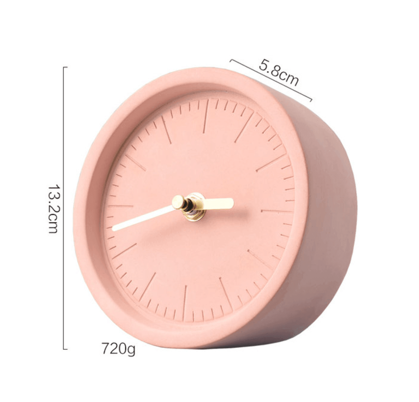 Nordic Cement Desk Clock Modern Design