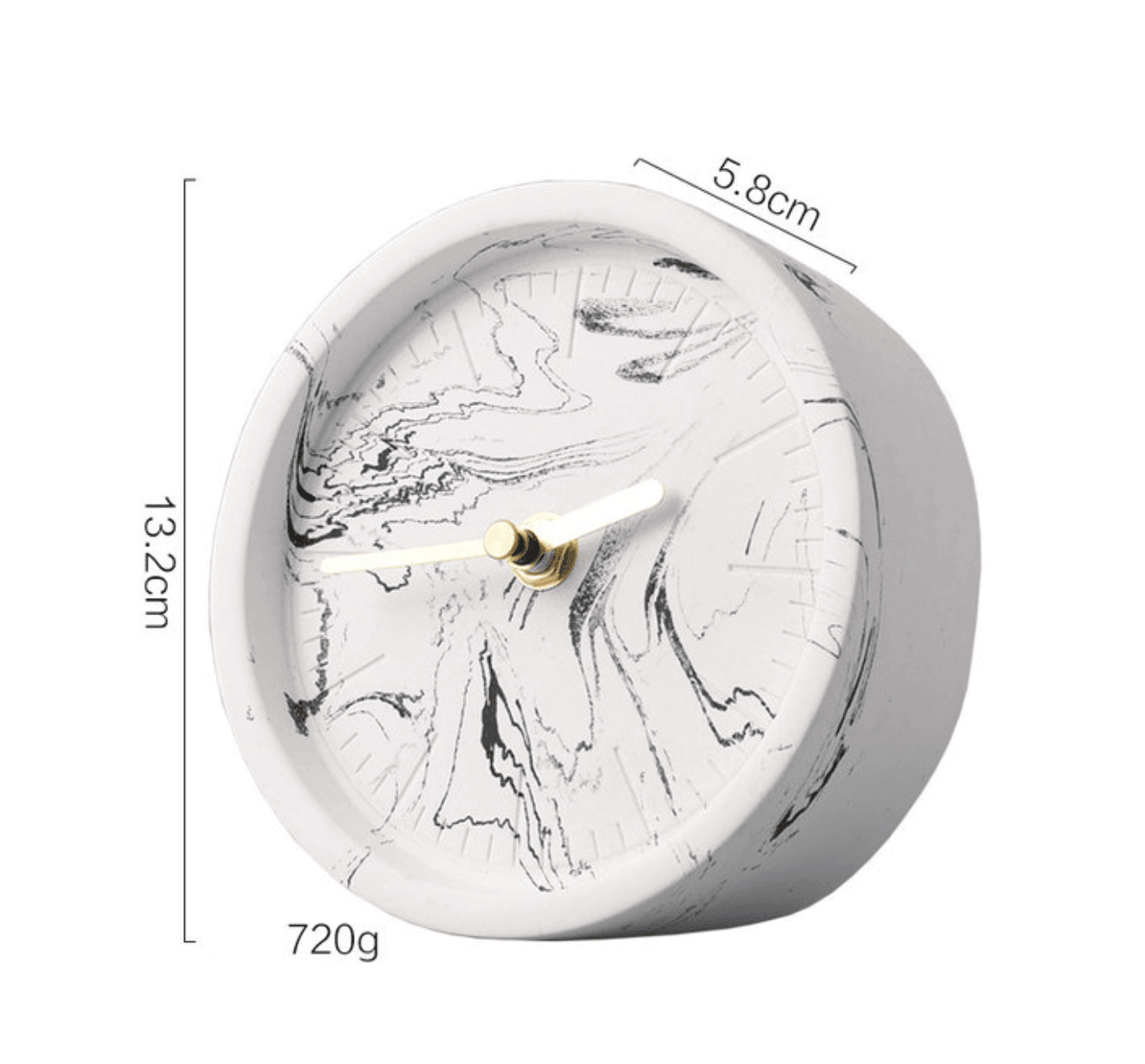Nordic Cement Desk Clock Modern Design