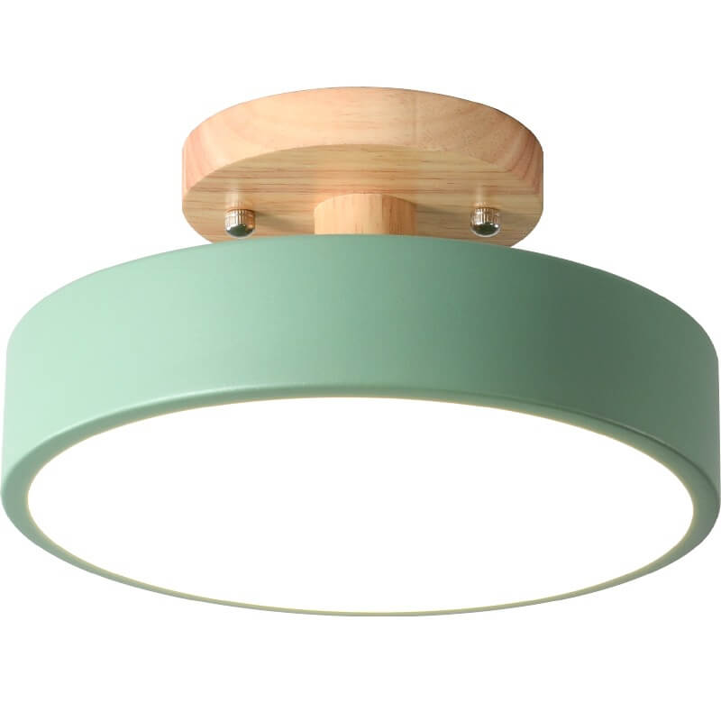 Nordic Log Rund Loftslampe Moderne