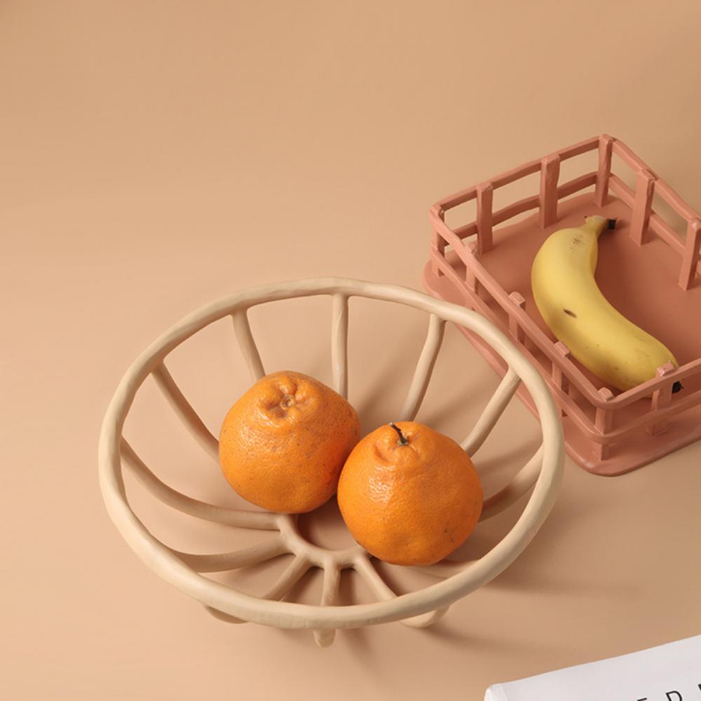 Nordic Resin Frugtskål Dekorativ