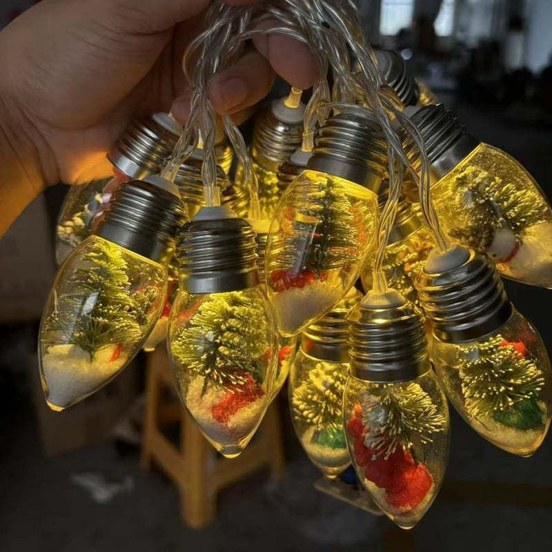 LED-julbelysning med julfigurer – dekorativ ljusslinga för julgranen