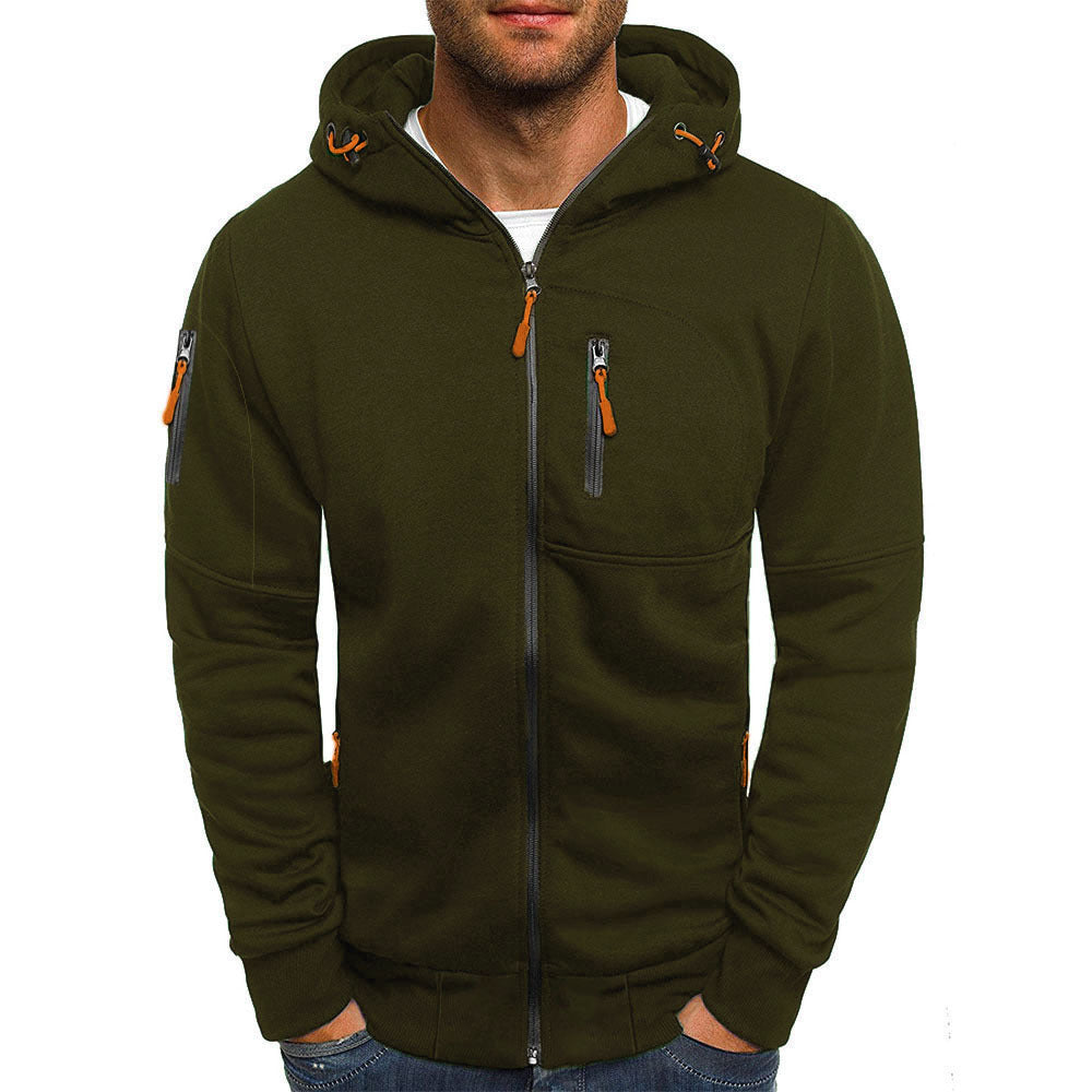 Afslappet sweatshirt med hætte til mænd