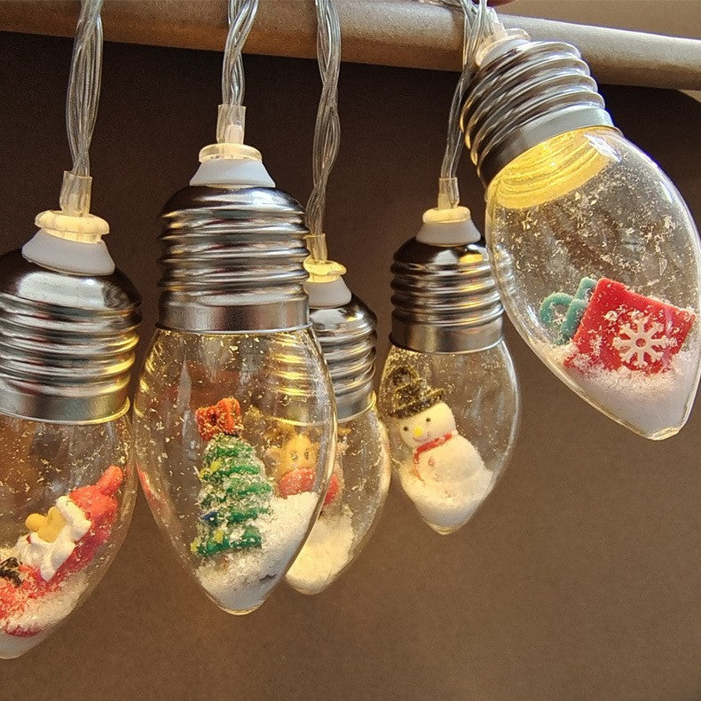 LED-julbelysning med julfigurer – dekorativ ljusslinga för julgranen