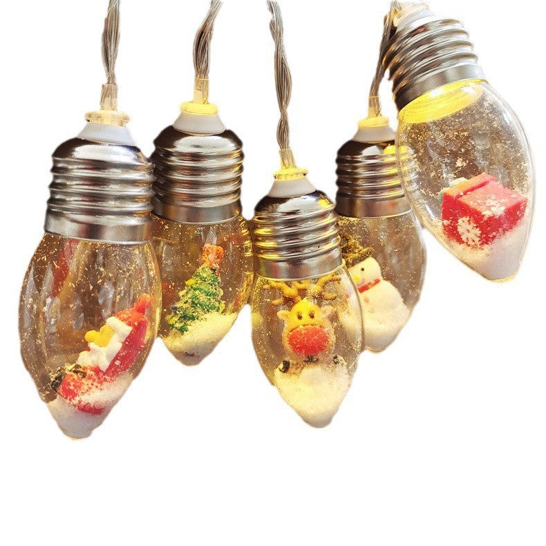 LED-julbelysning med julfigurer – dekorativ ljusslinga för julgranen