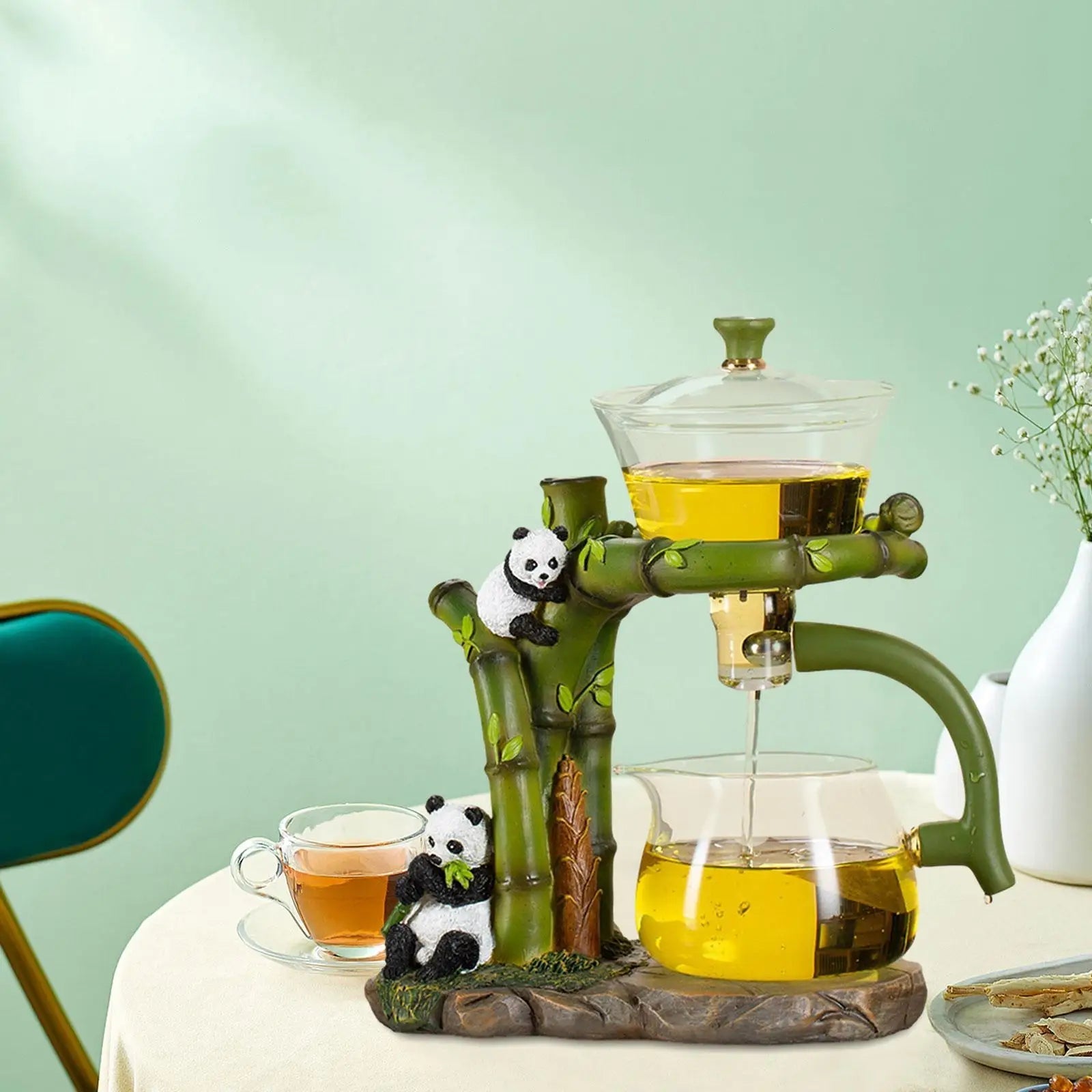 Panda Teaset til Teelskere med Legende Design og Ergonomisk Håndtag