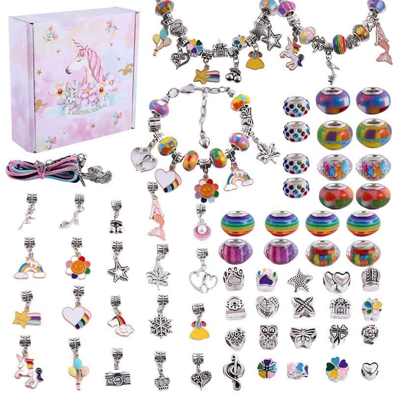 Pige Armbåndssæt med Funklende Charms