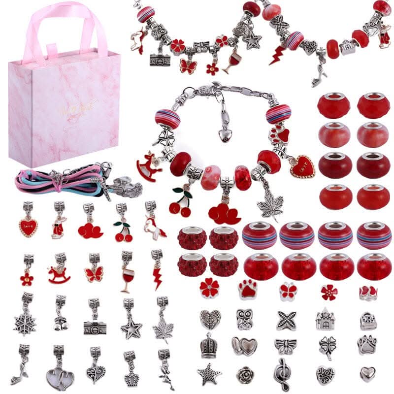 Pige Armbåndssæt med Funklende Charms