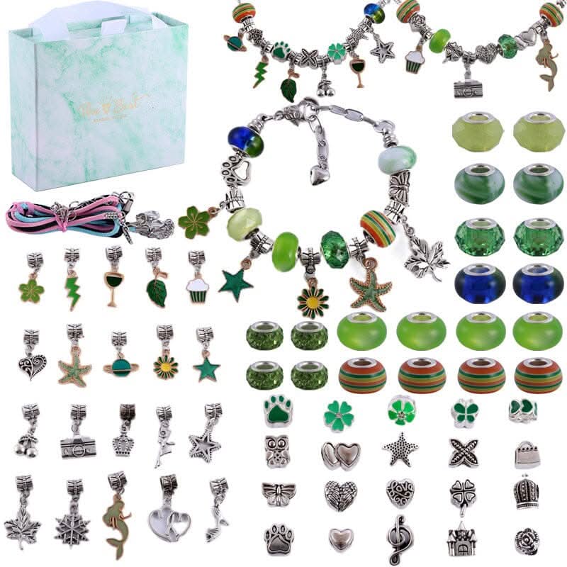 Pige Armbåndssæt med Funklende Charms