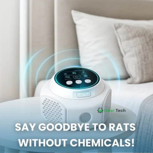 Plug-in Ultrasonic Rodent Repeller for Indoor and Outdoor Use