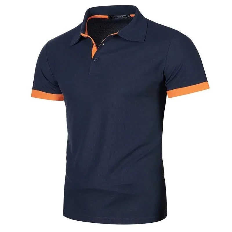 Polo Shirt Herre Kort Ærme Letvægt Casual T-shirt