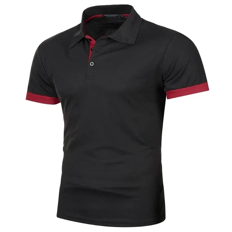 Polo Shirt Herre Kort Ærme Letvægt Casual T-shirt