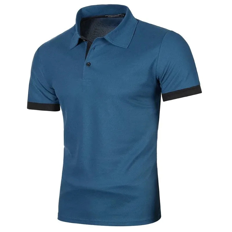 Polo Shirt Herre Kort Ærme Letvægt Casual T-shirt