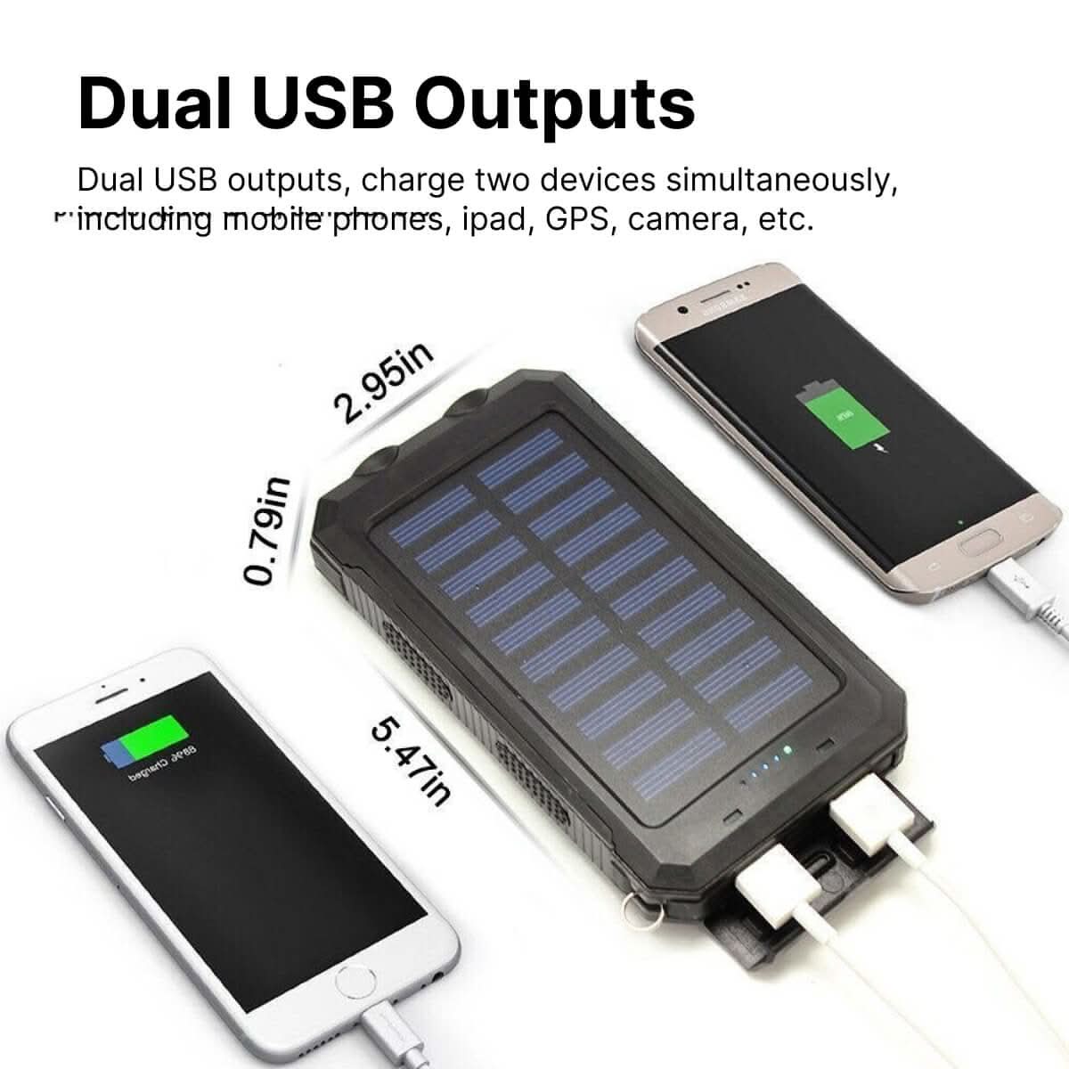 Power Bank til Udendørs Brug med Solenergi
