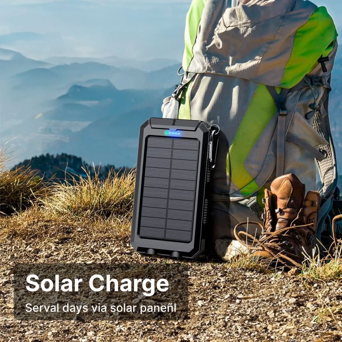 Power Bank til Udendørs Brug med Solenergi