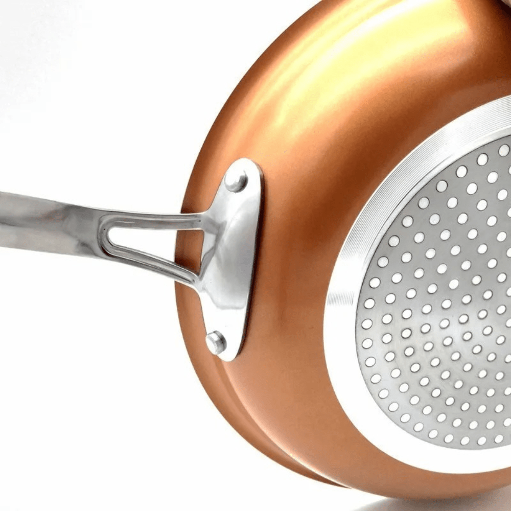 Professionel Kobberpande med Non-Stick Belægning