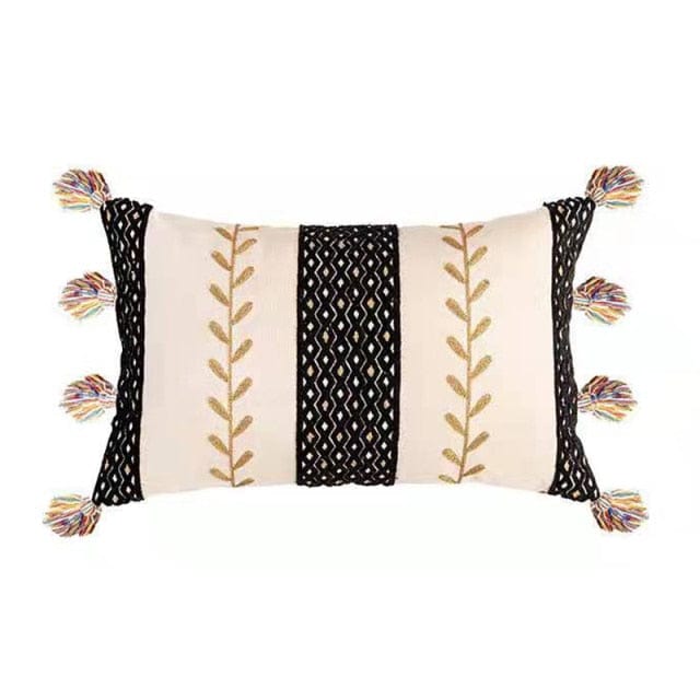 Pudebetræk 50x50 Boho Stil med Frynser