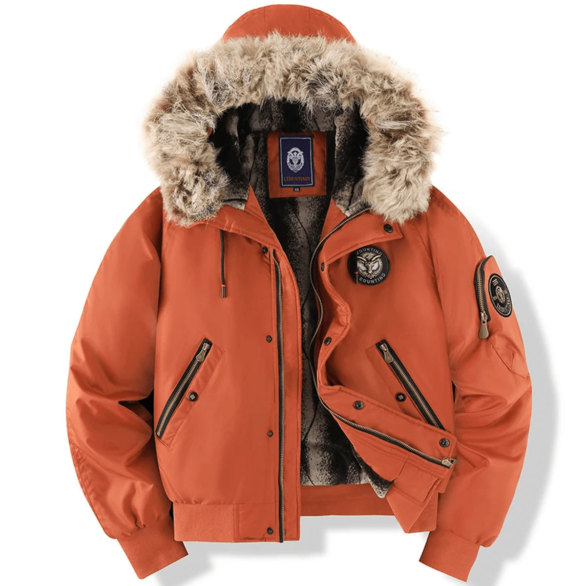 Ivan Bomber Quilted Mand – Hætte med Fake Fur, Varm & Urban Stil