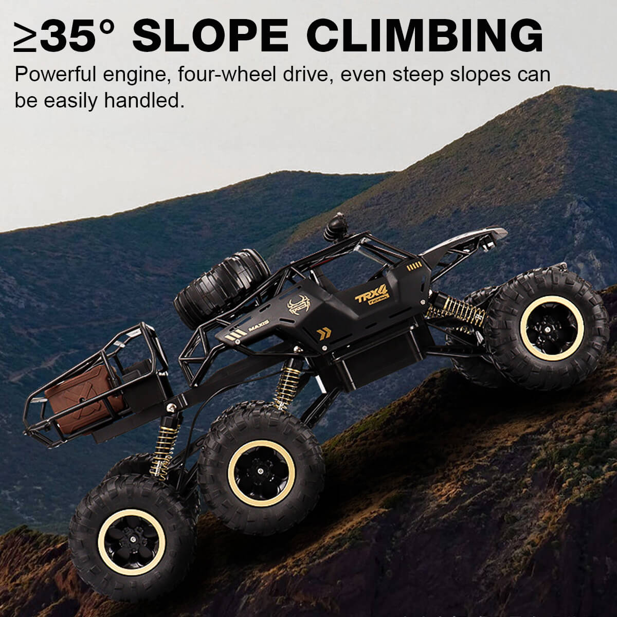 RC Monstertruck med 6WD og LED-lys
