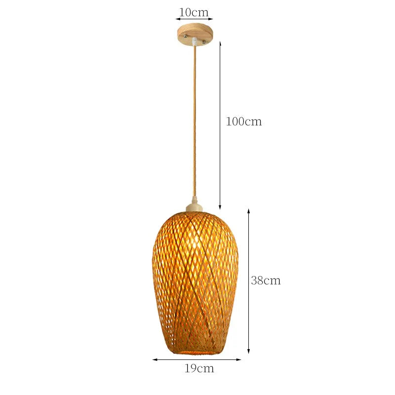 Rattan Pendellampe Håndlavet Design