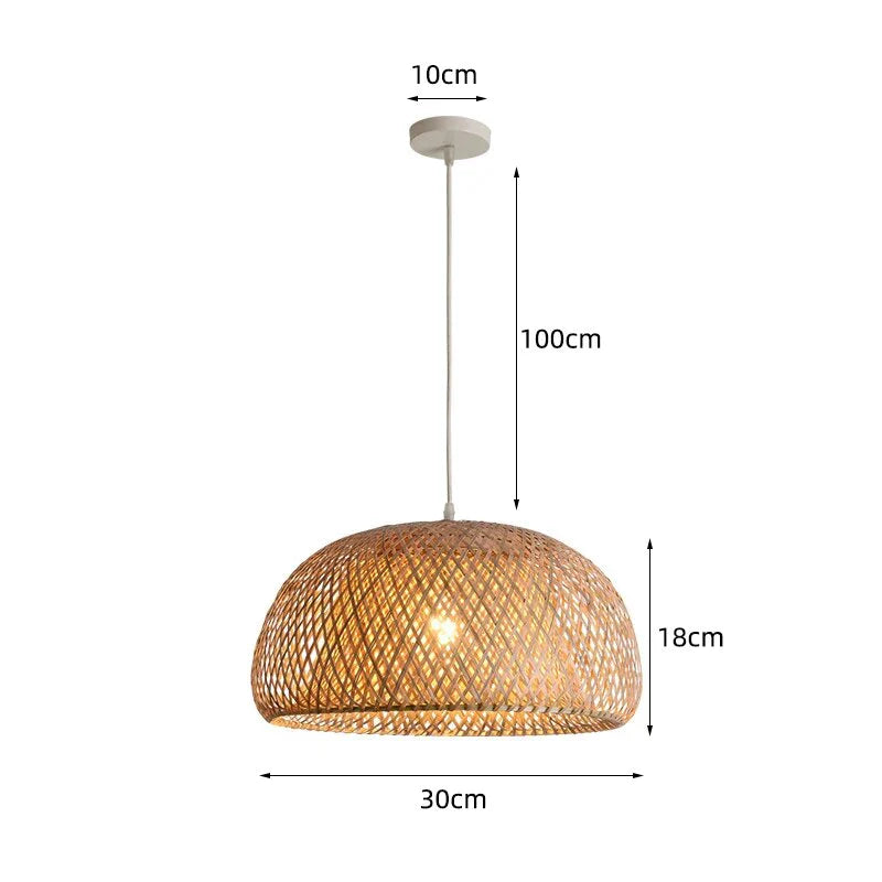 Rattan Pendellampe Håndlavet Design