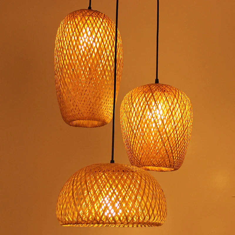 Rattan Pendellampe Håndlavet Design
