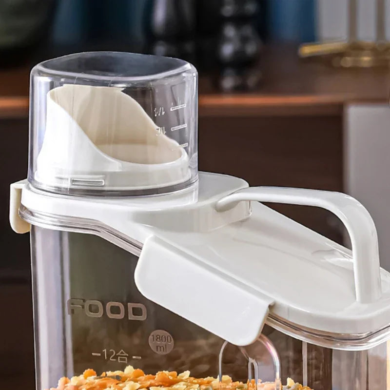 FreshSeal Pro | Gennemsigtig Fødevarevenlig Kornopbevaringsdispenser-zarada.dk