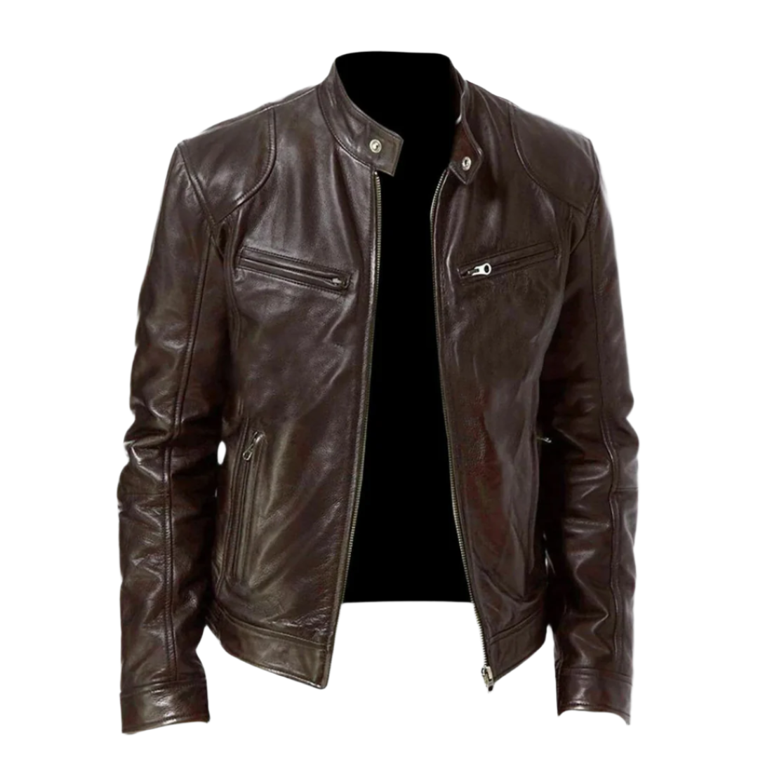 David Homme Læderjakke – Elegant & Holdbar Blouson med Moderne og Komfortabel Stil