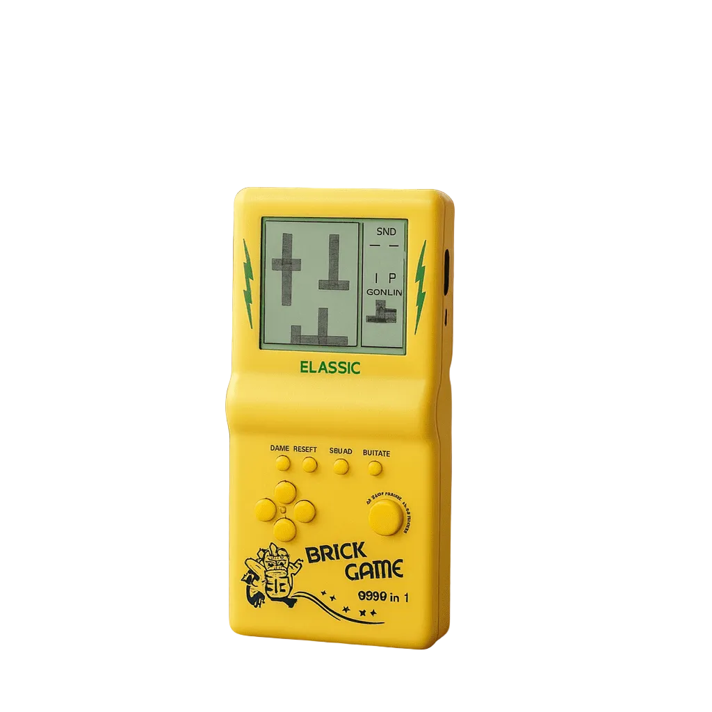 Retro Gaming Console Handheld Tetris Fun