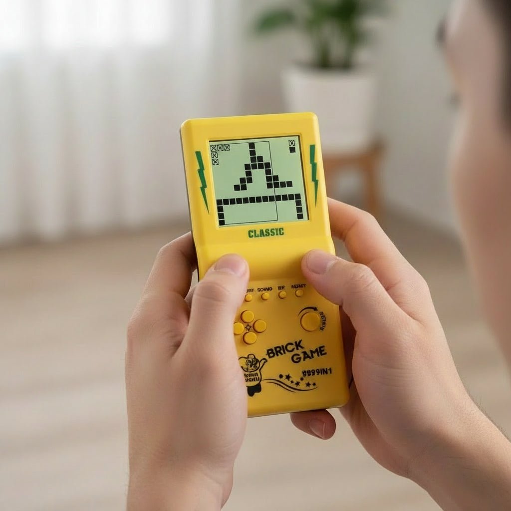 Retro Gaming Console Handheld Tetris Fun