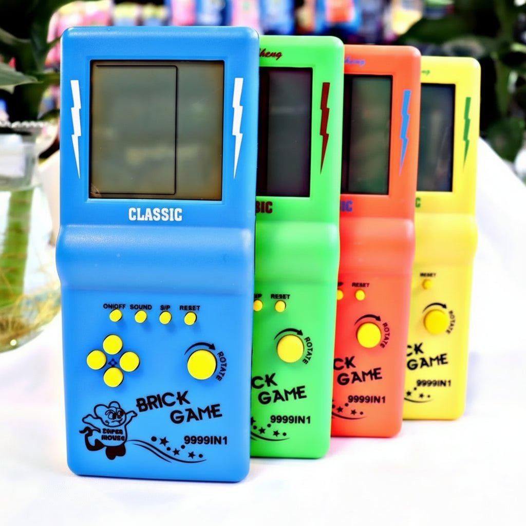 Retro Gaming Console Handheld Tetris Fun