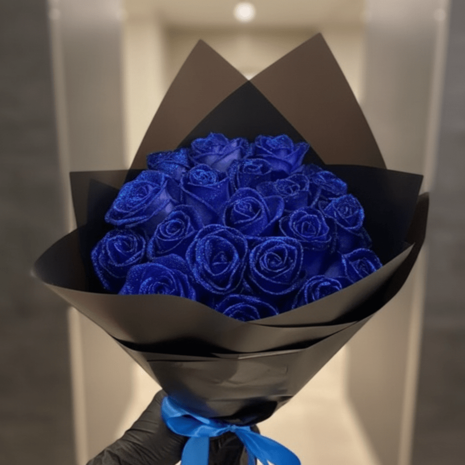Romantic Glitter Rose Decoration