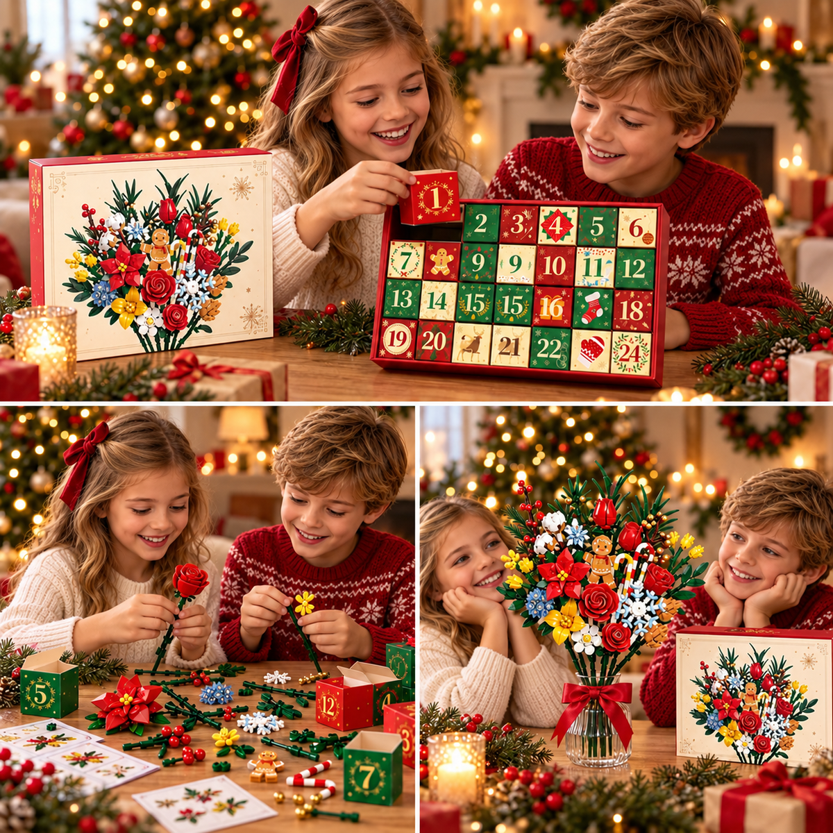 Blomsteradventskalender 2026 – bygg din egen magiska julbukett