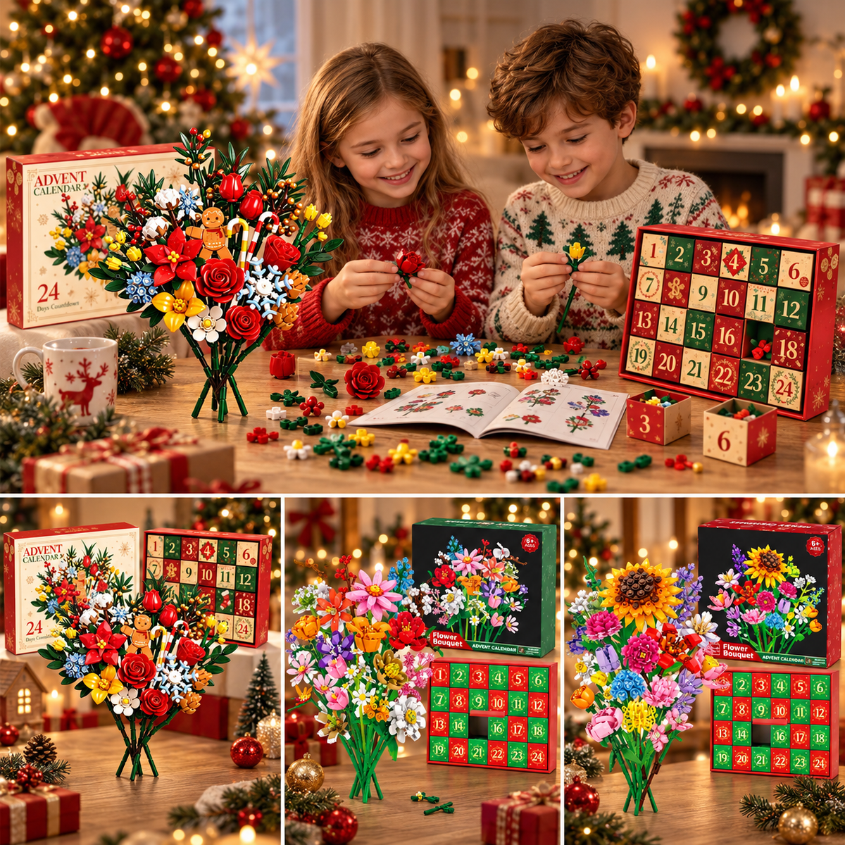 Blomsteradventskalender 2026 – bygg din egen magiska julbukett
