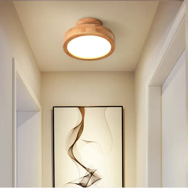 Rund Loftslampe til Stue og Soveværelse i Minimalistisk Design