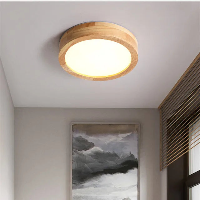 Rund Loftslampe til Stue og Soveværelse i Minimalistisk Design