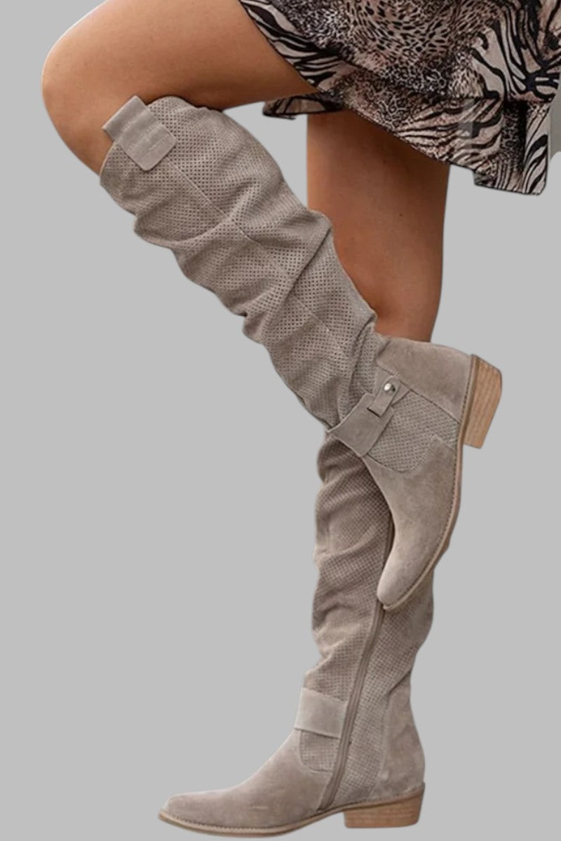 Evelyn | Suede Støvler