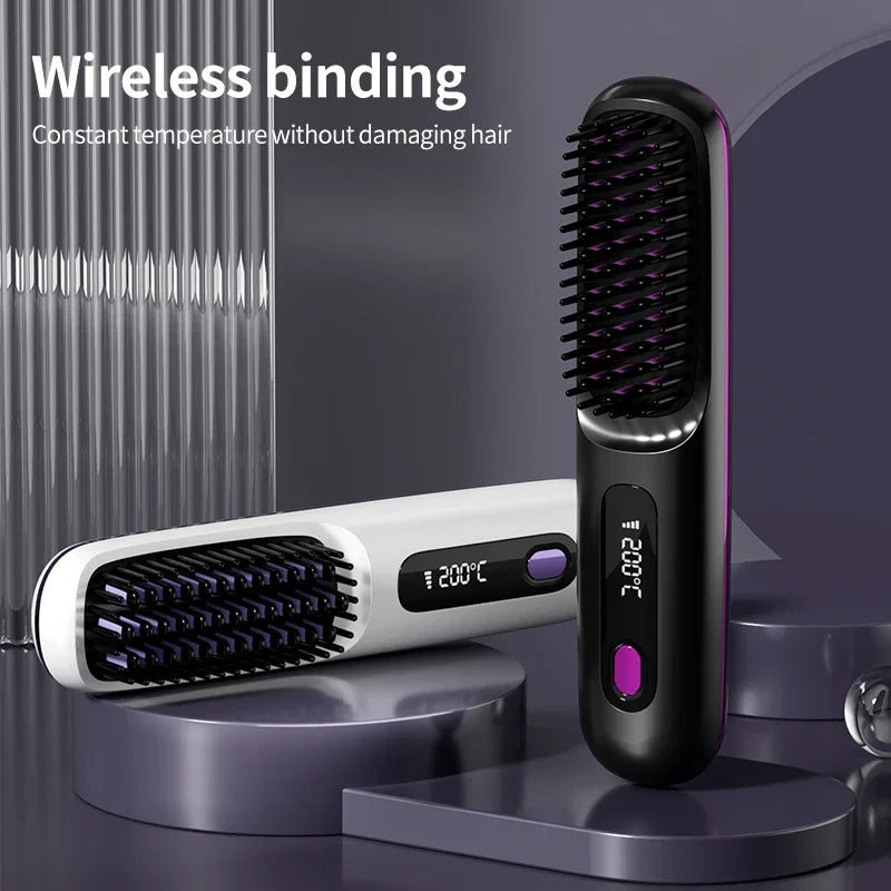 Glissara | Trådløse Hårstylere | USB Opladningsfunktion & LCD Skærm | Keramisk Teknologi & Ioner