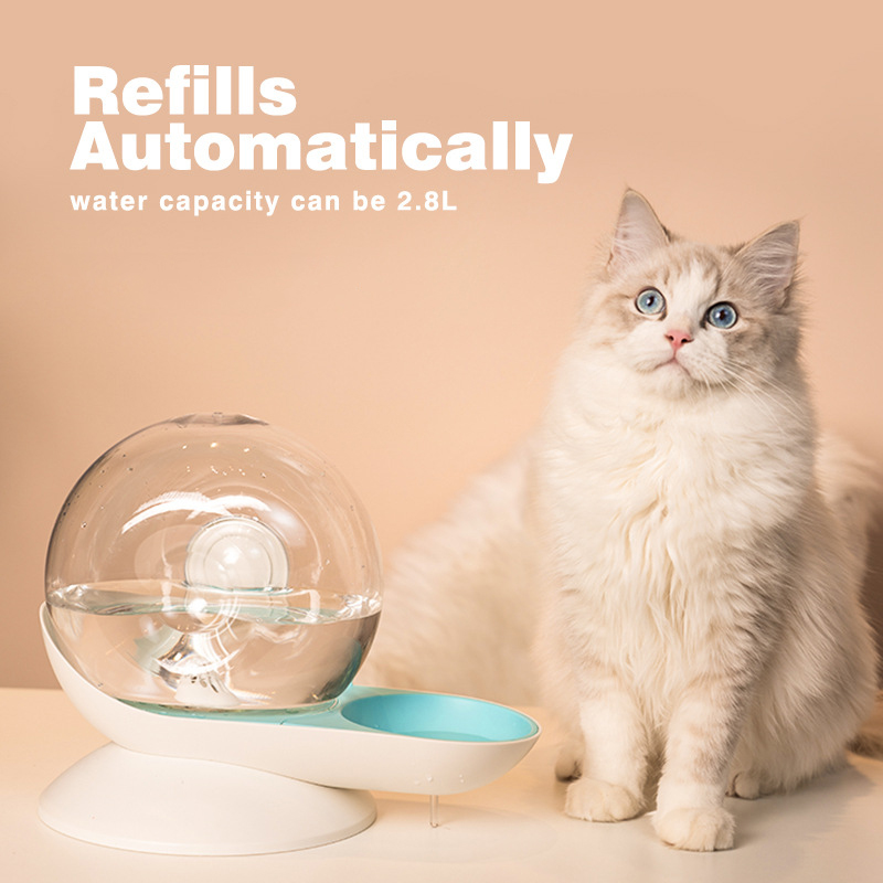 AquaPoes Fontæne – Automatisk Drikkefontæne til Katte og Hunde med RVS Reservoir