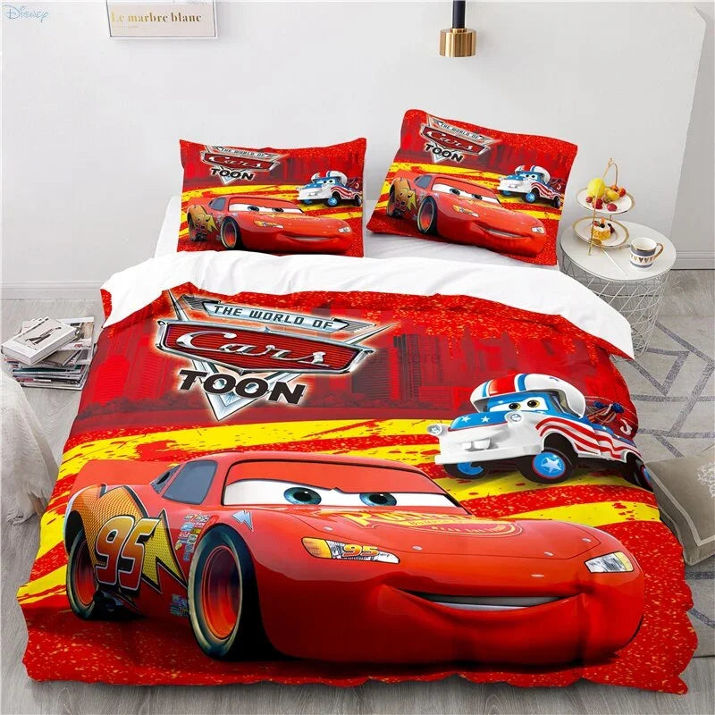 Sæt med Sengetøj Cars Lightning McQueen – Sjovt og Komfortabelt Sæt til Børn