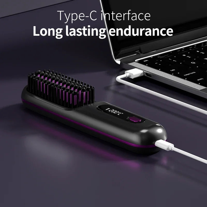 Glissara | Trådløse Hårstylere | USB Opladningsfunktion & LCD Skærm | Keramisk Teknologi & Ioner