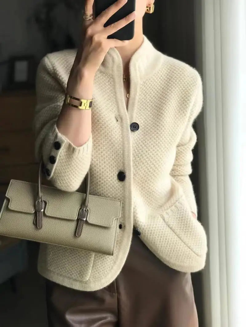 Lucille Cardigan Kvinde – Blød Cashmere Knappet Sweater & Elegant Klassisk Snit
