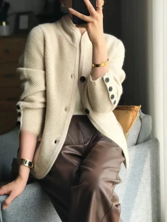 Lucille Cardigan Kvinde – Blød Cashmere Knappet Sweater & Elegant Klassisk Snit