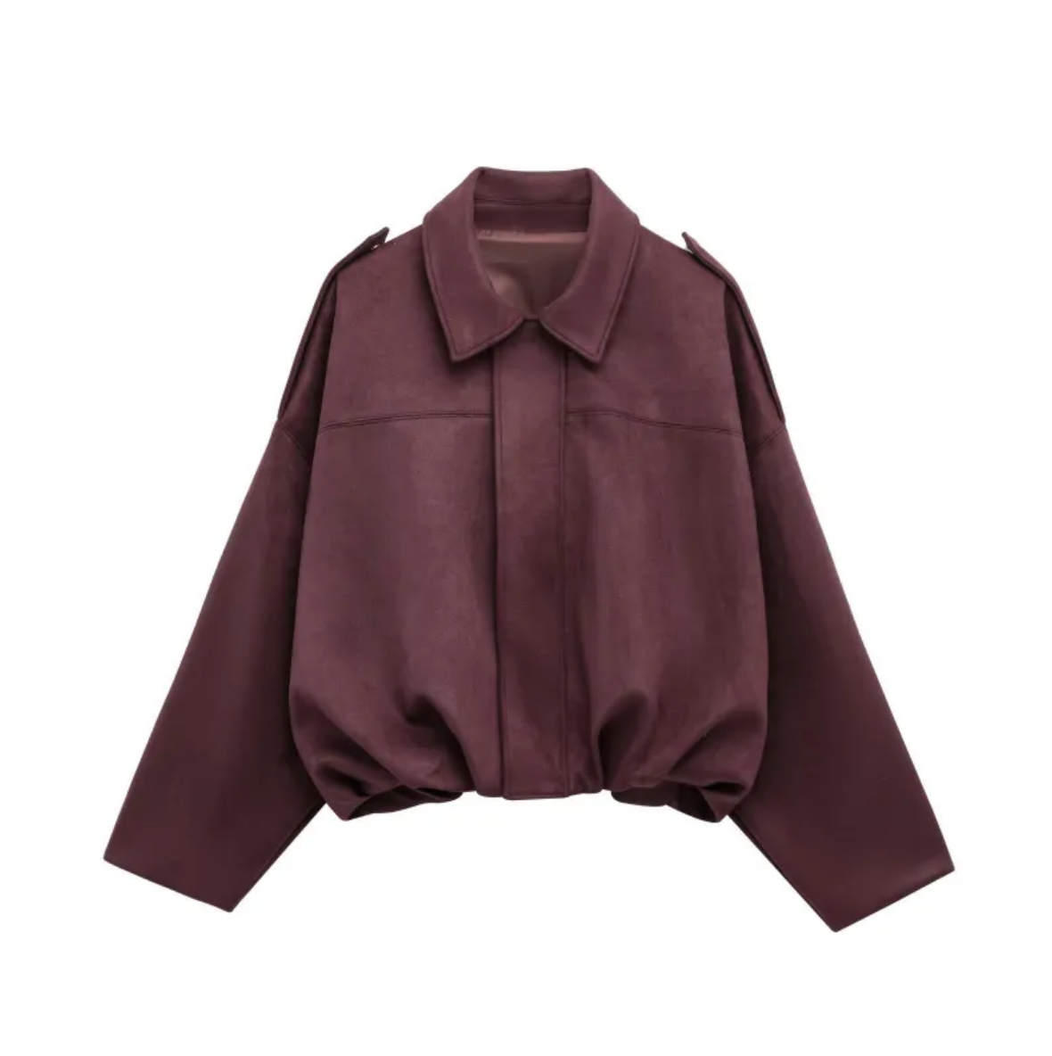 Isla Veste Dame i Suede – Elegant Oversize Jakke med Moderne Snit & Blød Komfort