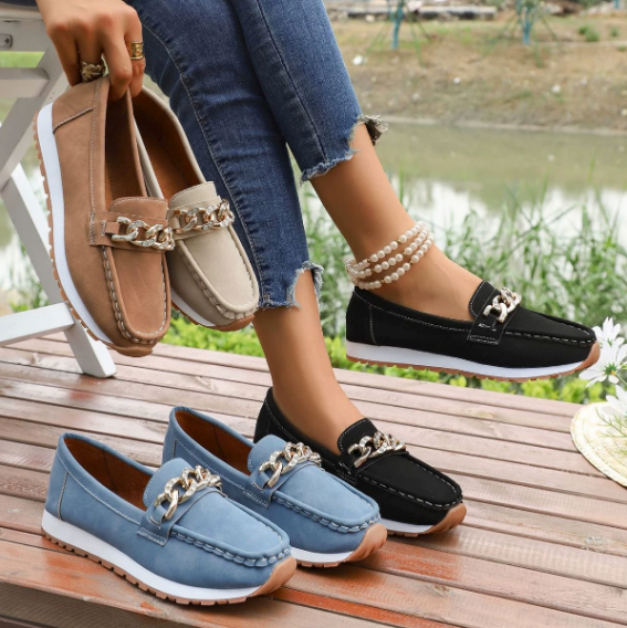 Elle - Diamant Spænde Loafers