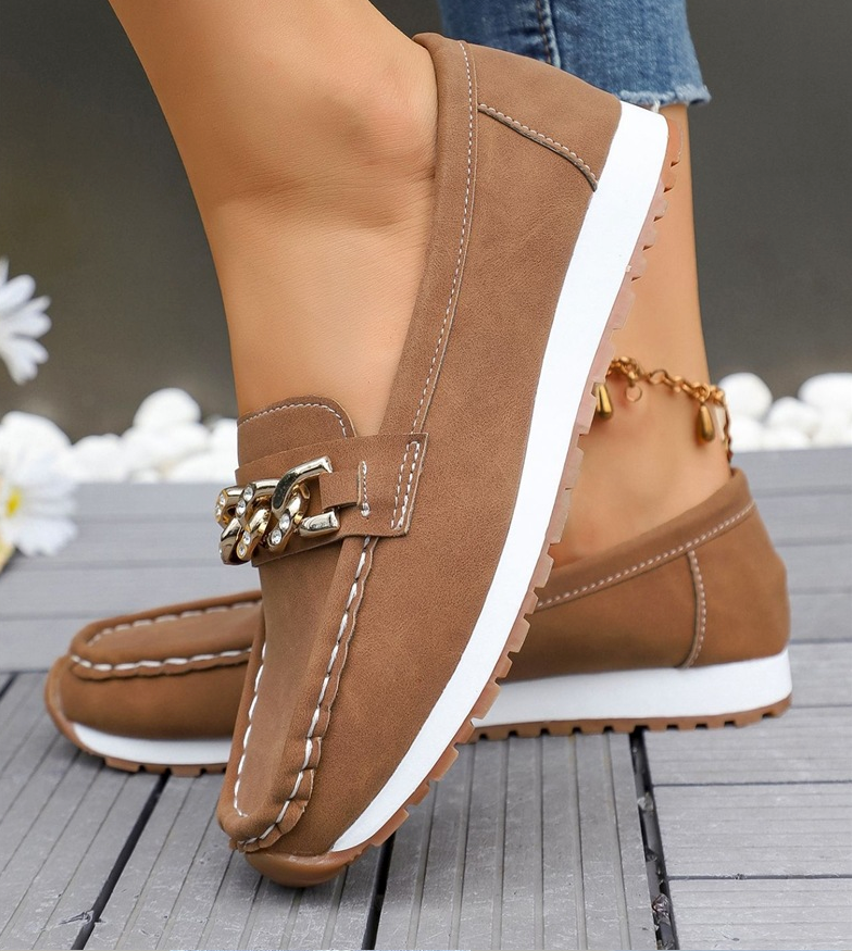 Elle - Diamant Spænde Loafers