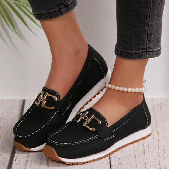 Estelle - Farverige Spænde Loafers