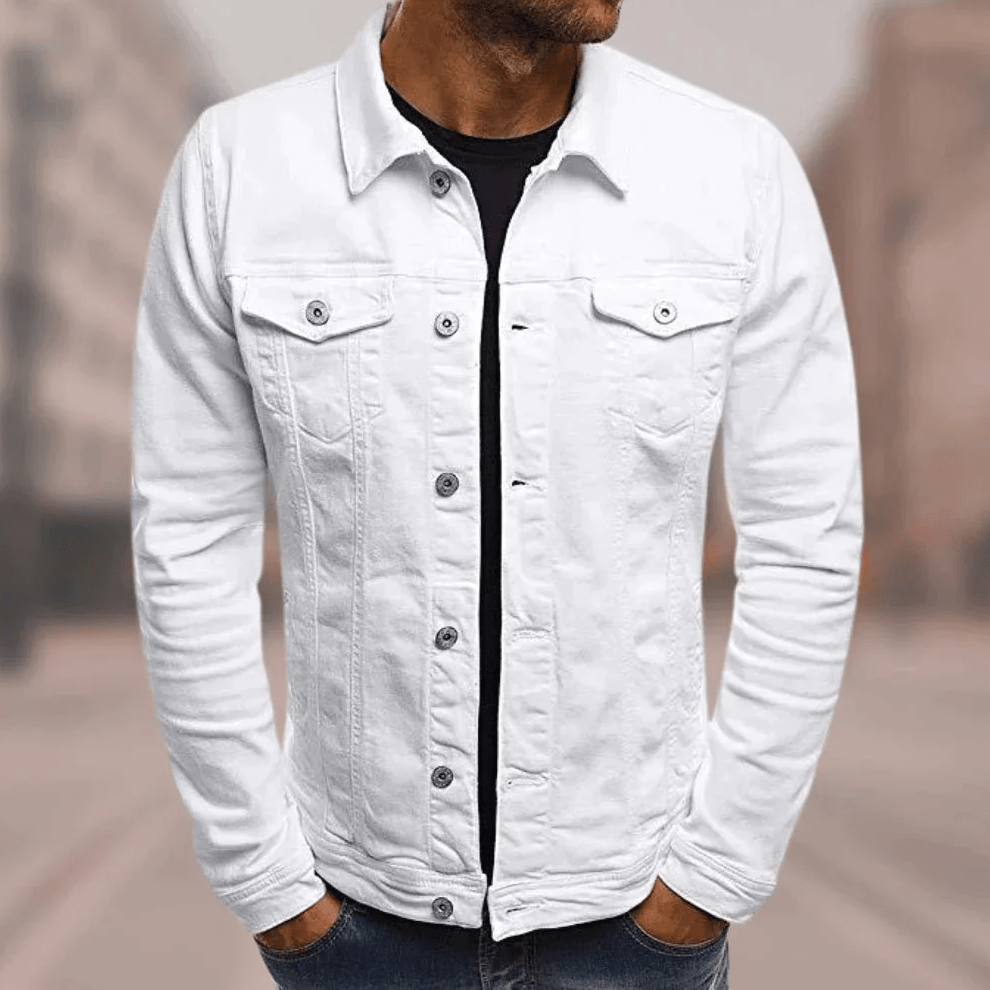 James Jakke i Jean Streetwear Mænd – Slim Fit, Urban Stil med Multi-Lomme Design