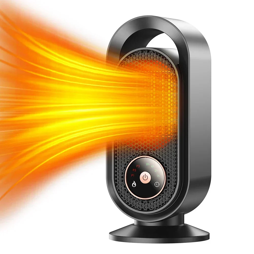 Mini Ventilatorkamin 1000W – Bärbar Elektrisk Kamin för Kontor och Rum